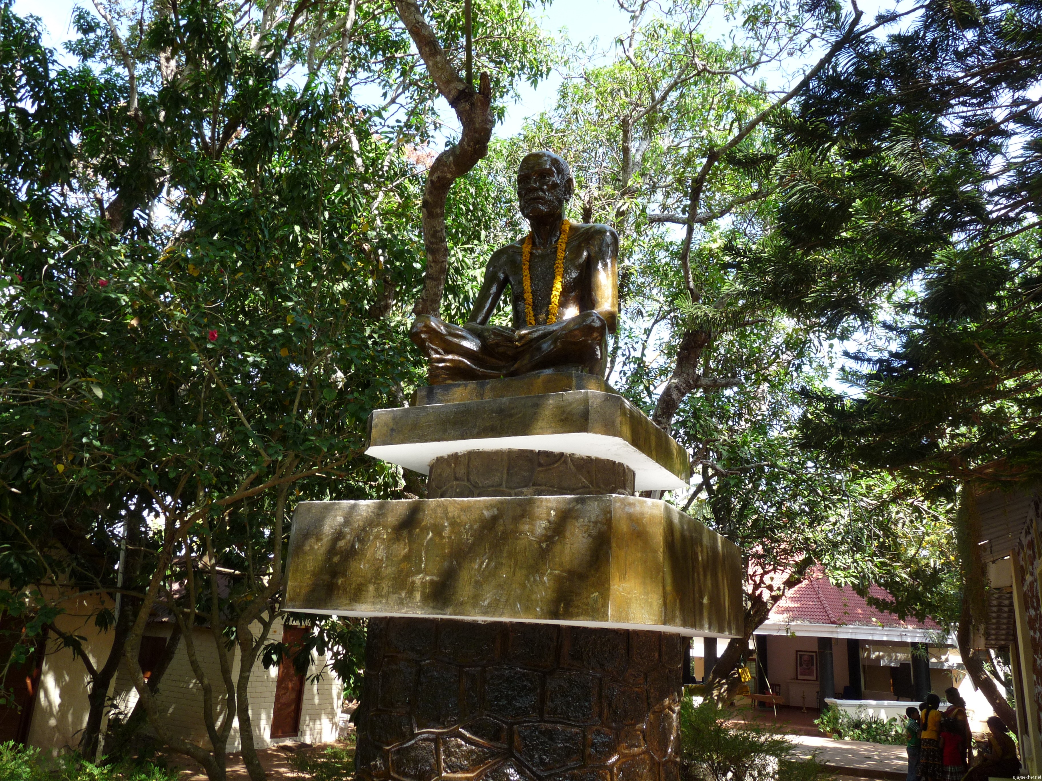 Narayana Guru statue in Narayana Gurukulam, Varkala.