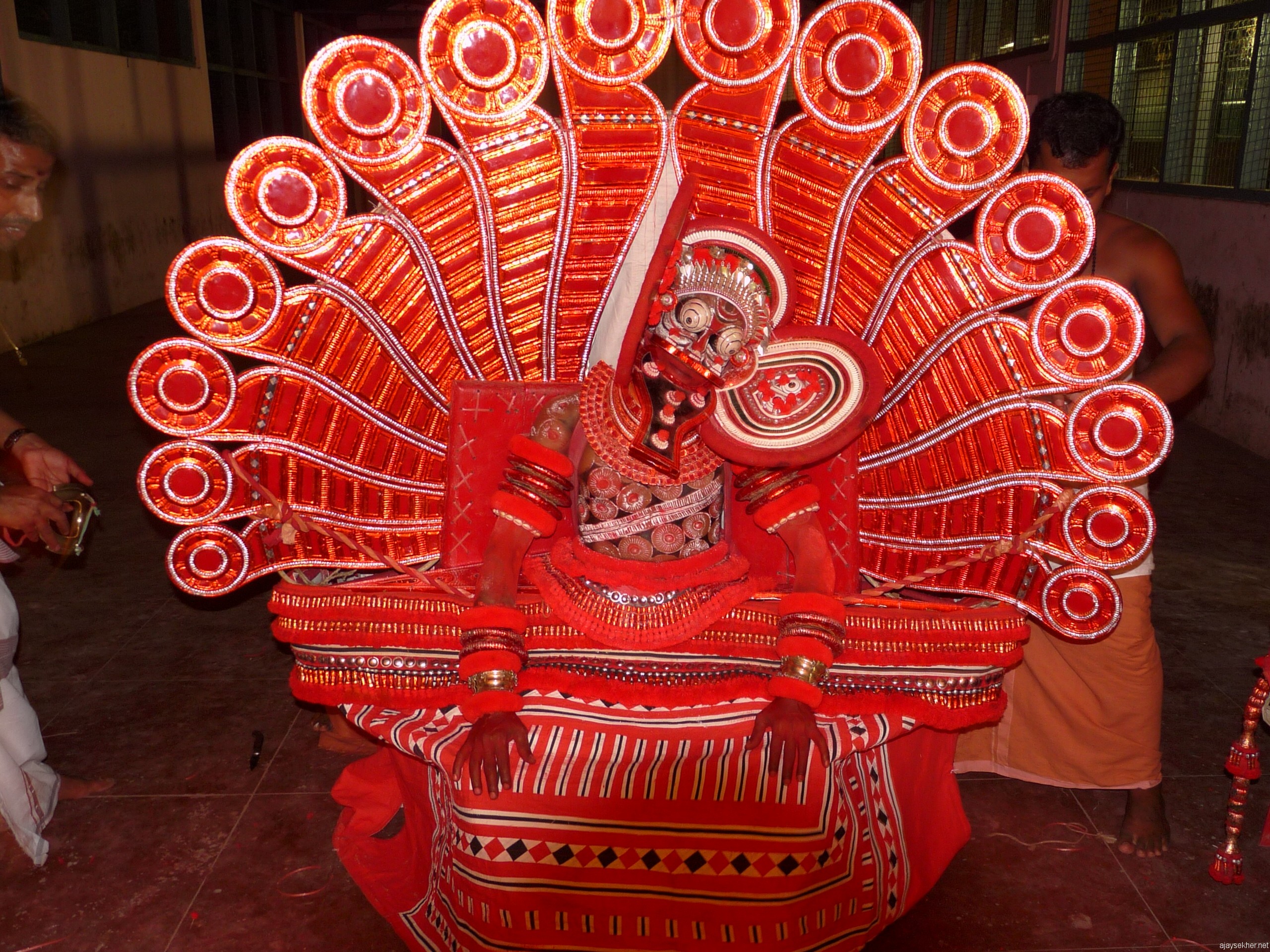 A Kutty Chathan (little Sastha or boddhisatva) Theyyam being performed in National Theatre Fest 2011 at Calicut.