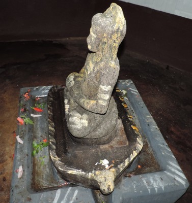 Buddha idol and pedestal were recovered 50 years ago from the Topil plot and was enshrined in the Pagoda in 1964.  Identification and Photo by Ajay Sekher 16.8.2014
