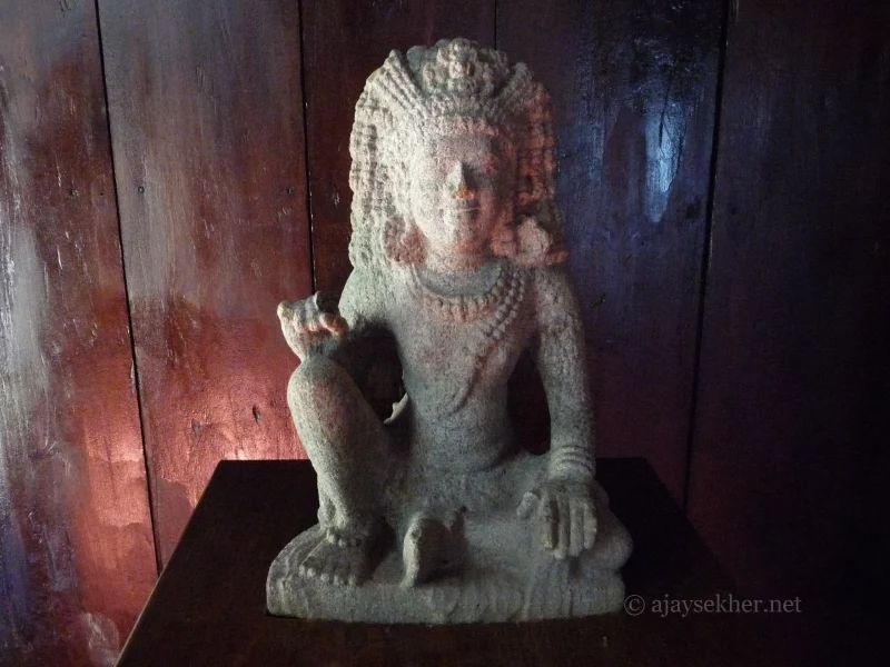 Boddhisatva idol from Karapuram/Chertala. Raja Leelasana posture, hairdo and ornaments are marked features