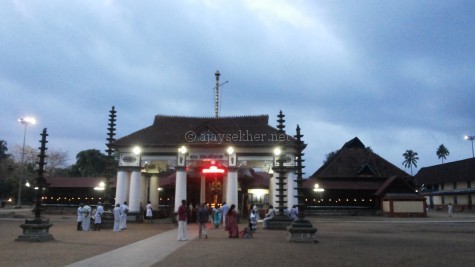 Vaikam temple, a view from east. 27 Sept 2015.