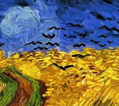 Wheatfield with Crows by Vicent van Gogh. Oil on Canvas. 1890